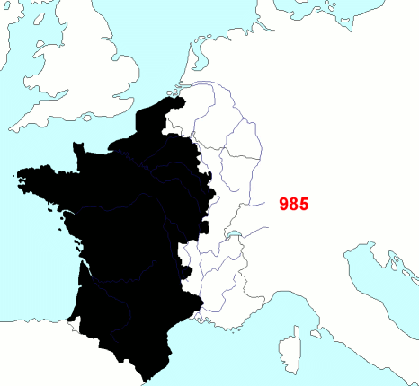 Frontieres francaises de 985 à 1947